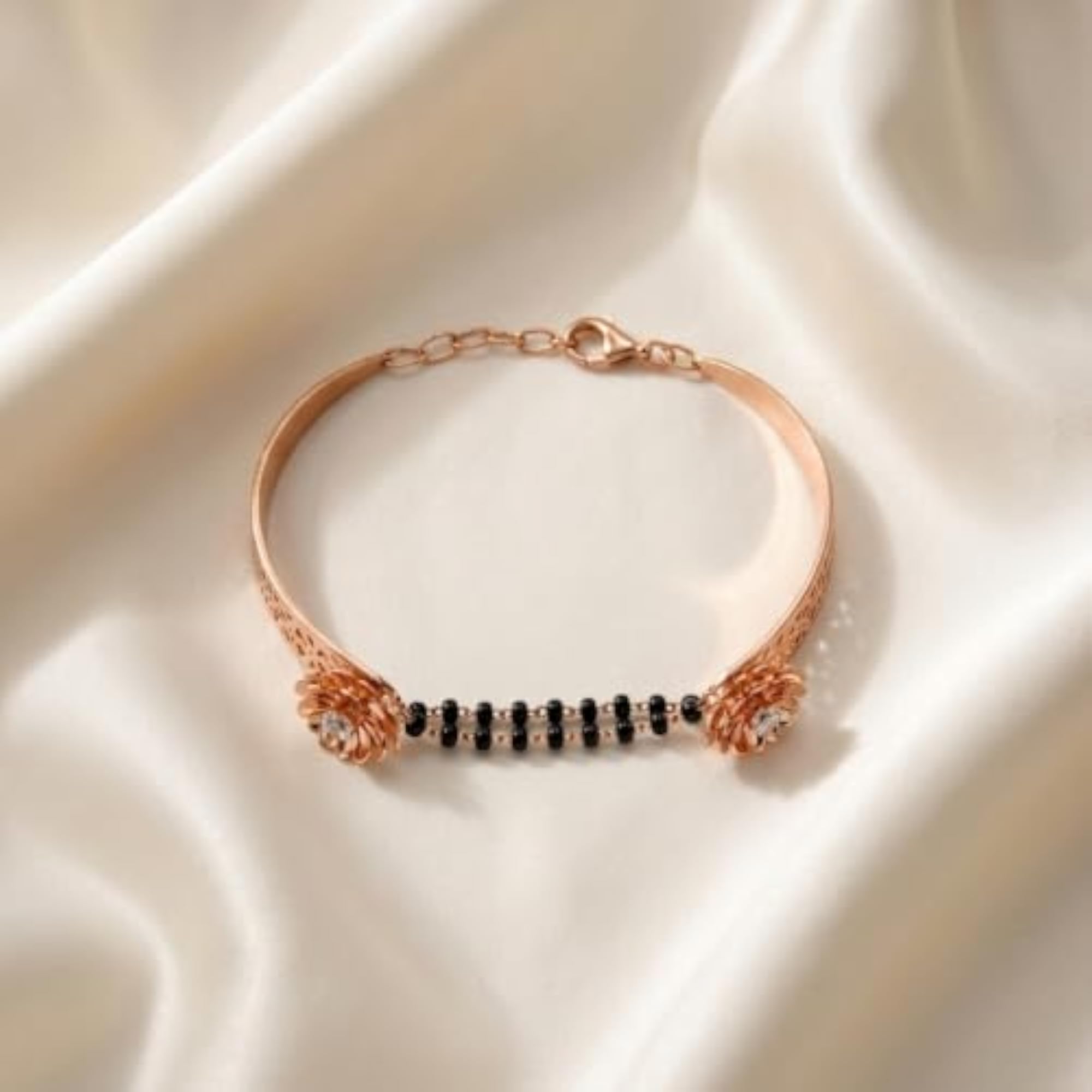 Women's 925 Sterling Silver Adjustable Leaf Design Bracelet